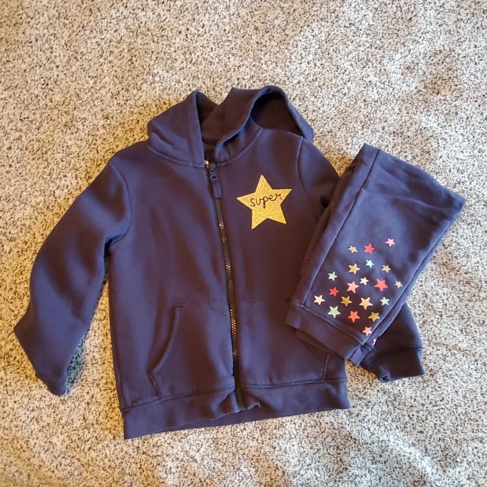 Toddler/girls  5t Navy Blue Sweat suit
